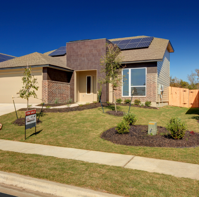 ecosmart home with solar panels