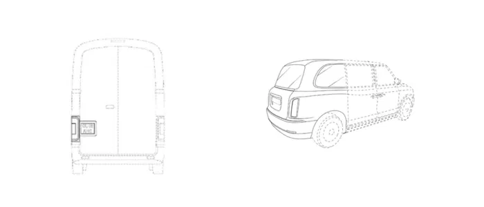 Examples of part protection of vehicles, using dotted and solid lines.